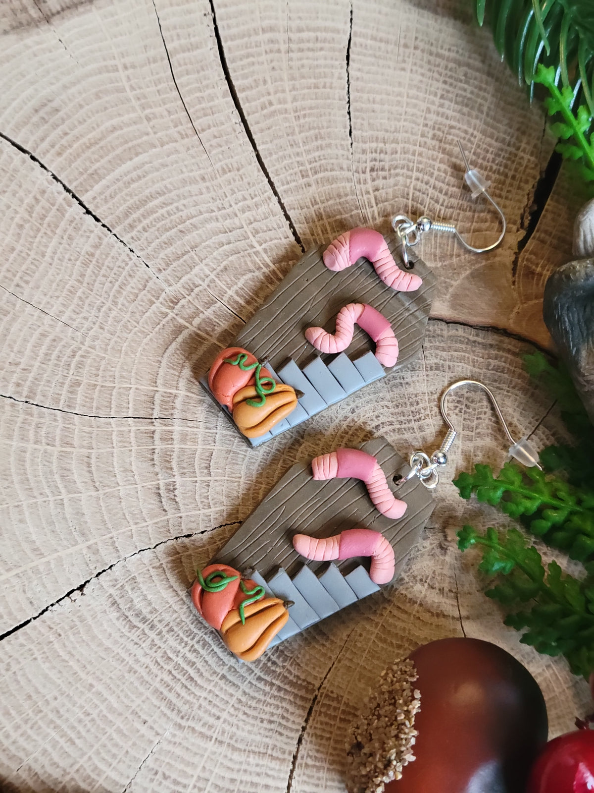 Wormsie Coffin Earrings