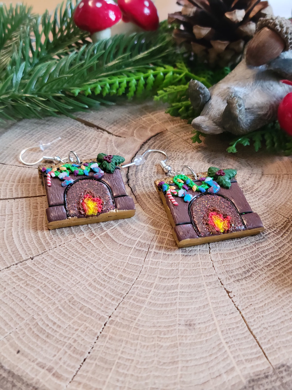 Fireplace Earrings
