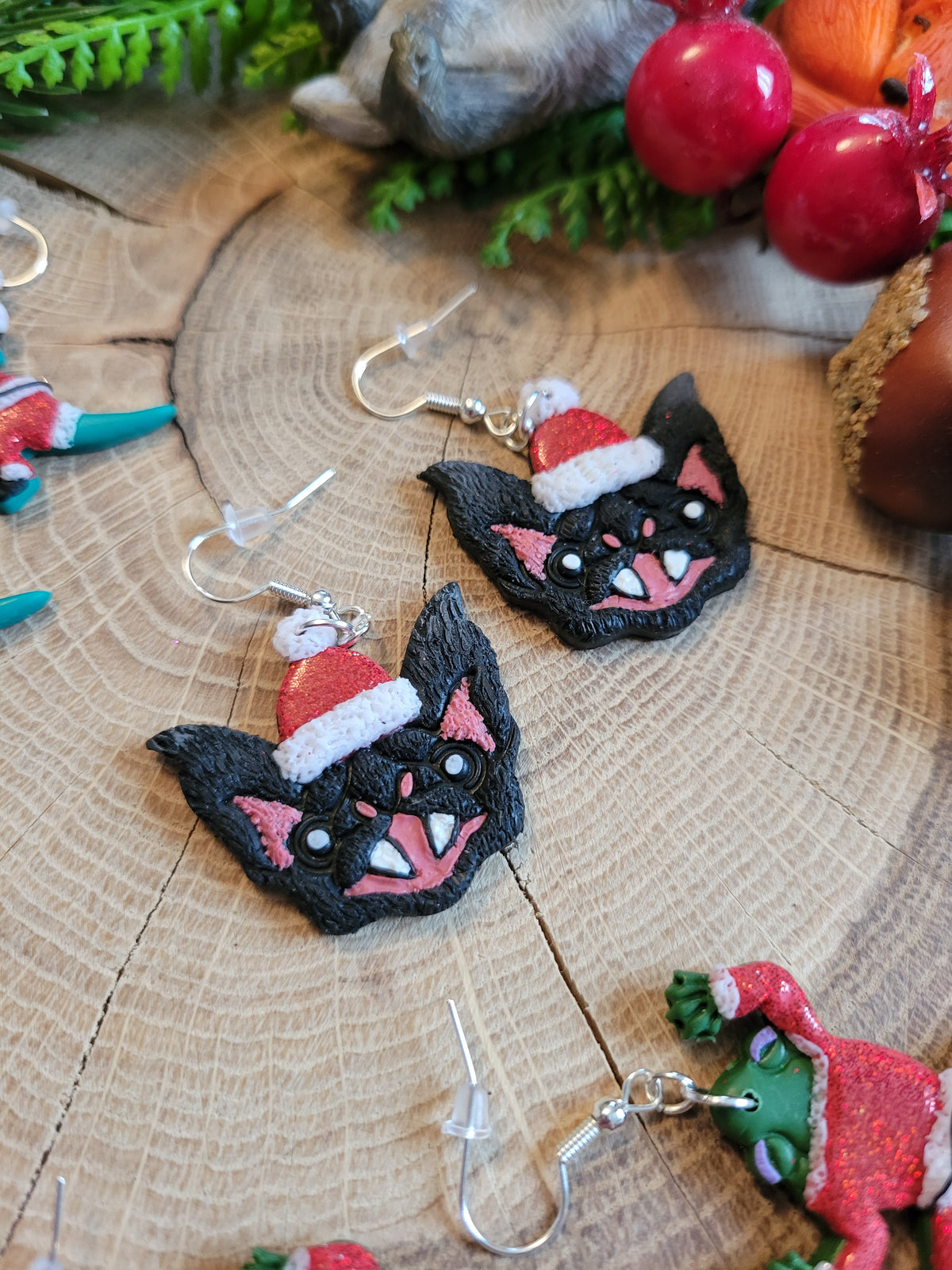 Santa Earrings