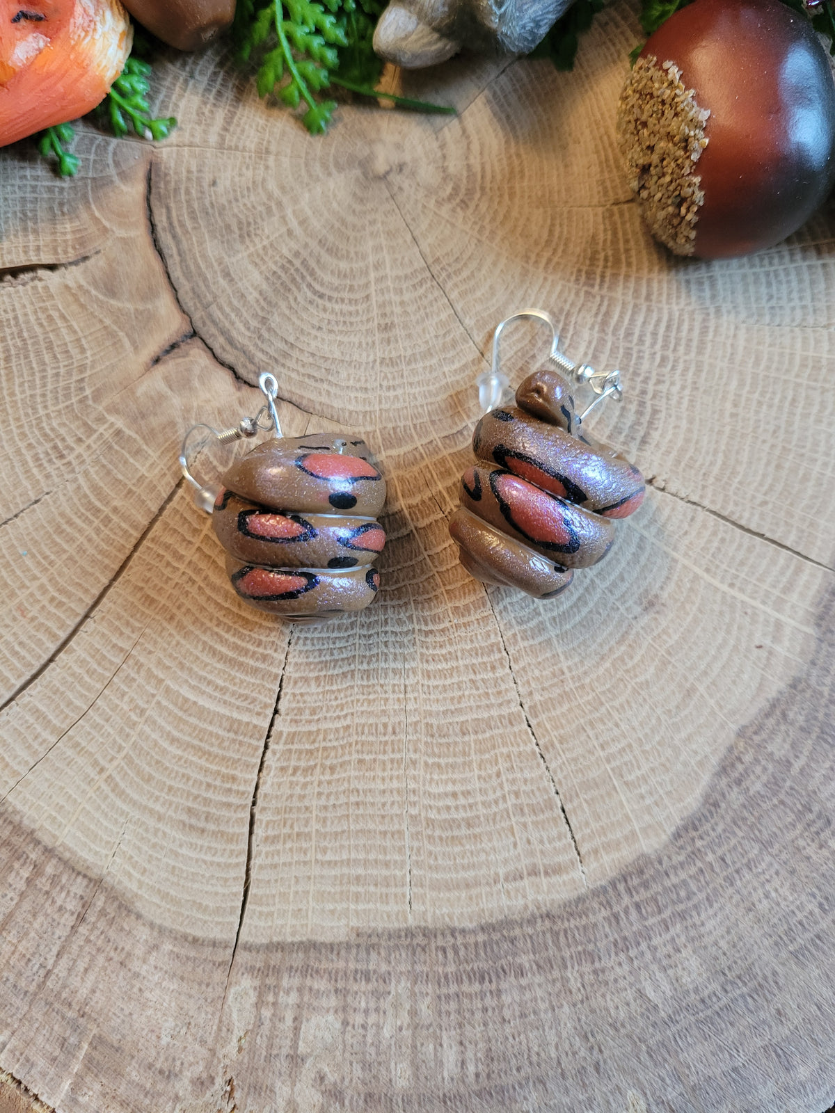 Rainbow Boa Earrings