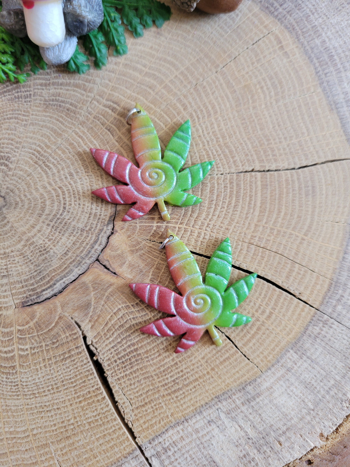 Ganja Leaf Earrings