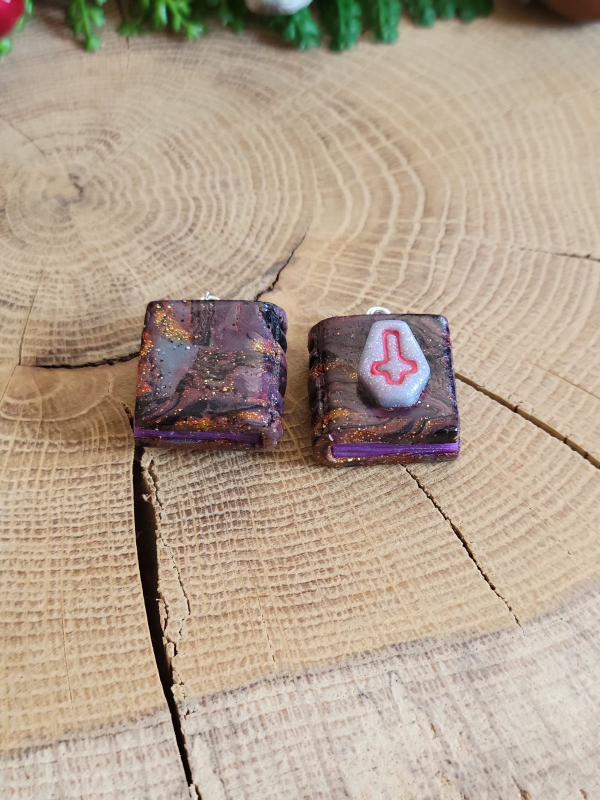 Death Book Earrings
