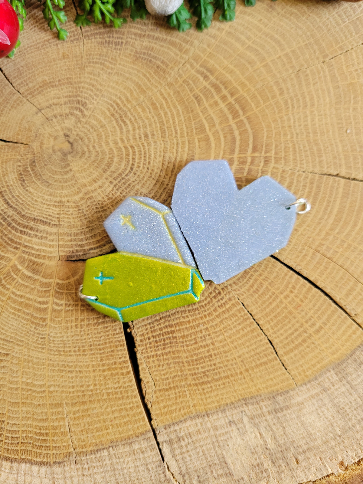 Coffin Heart Earrings