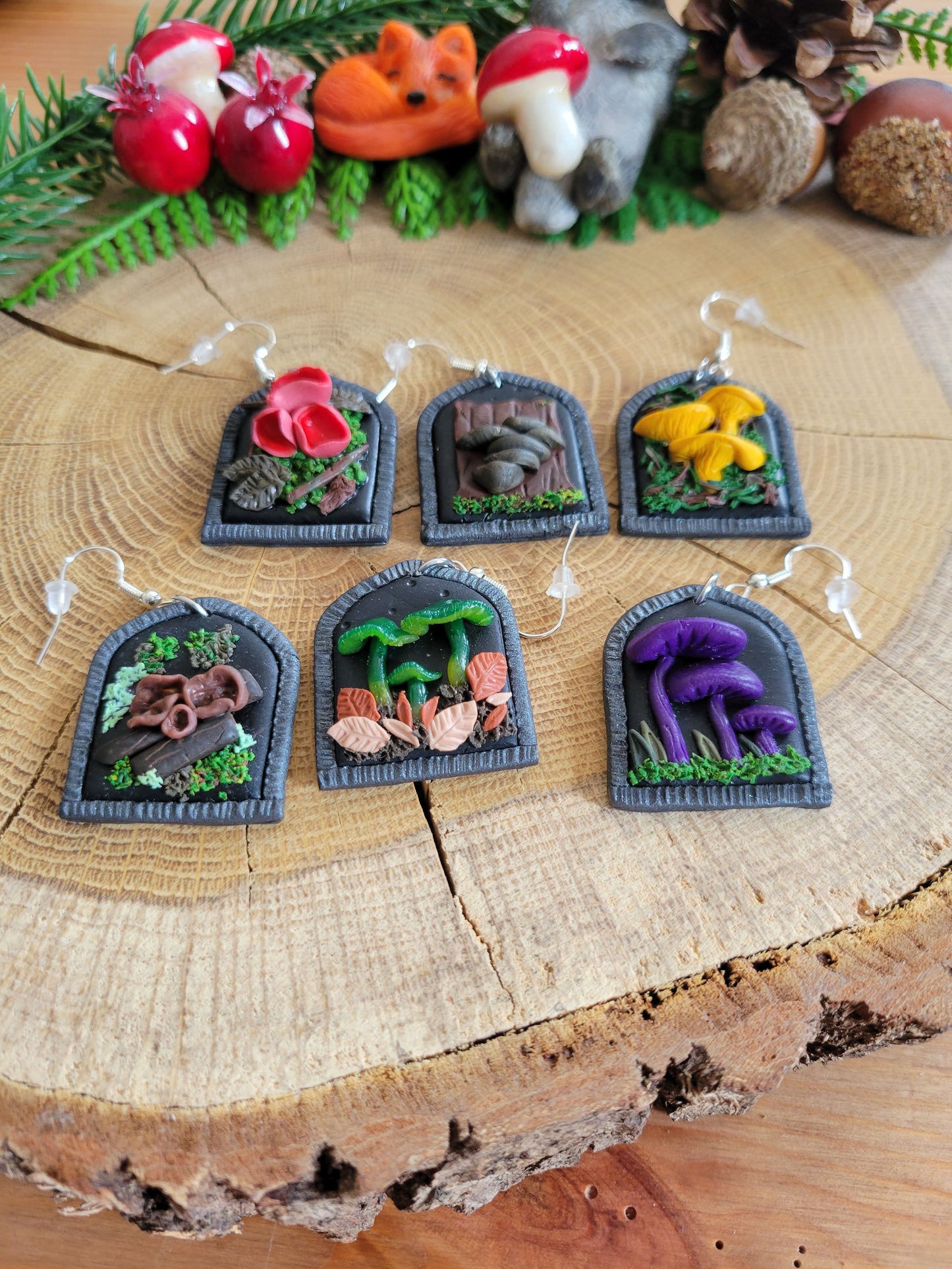 Mushroom Earrings