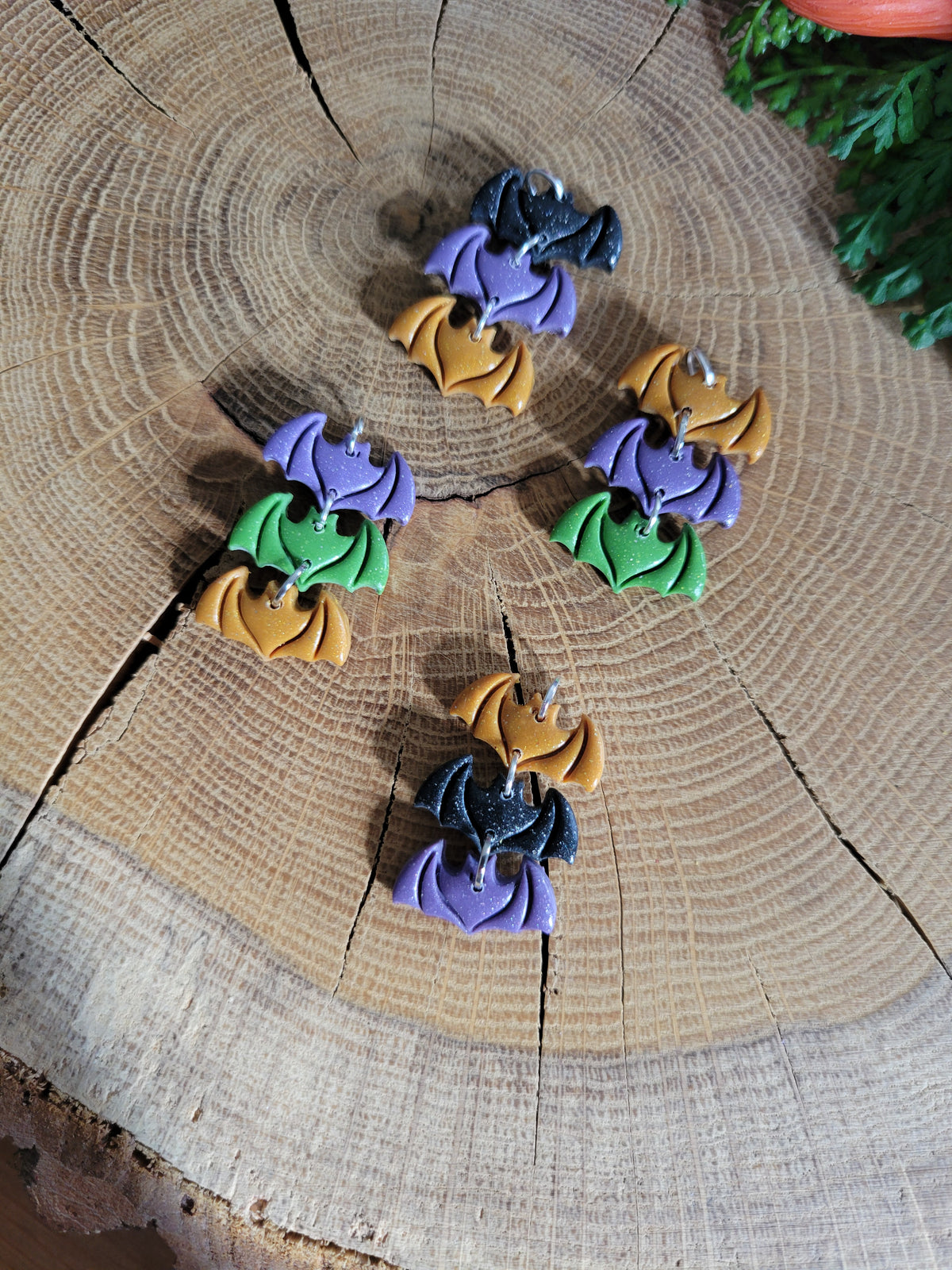 Bat Trio Earrings