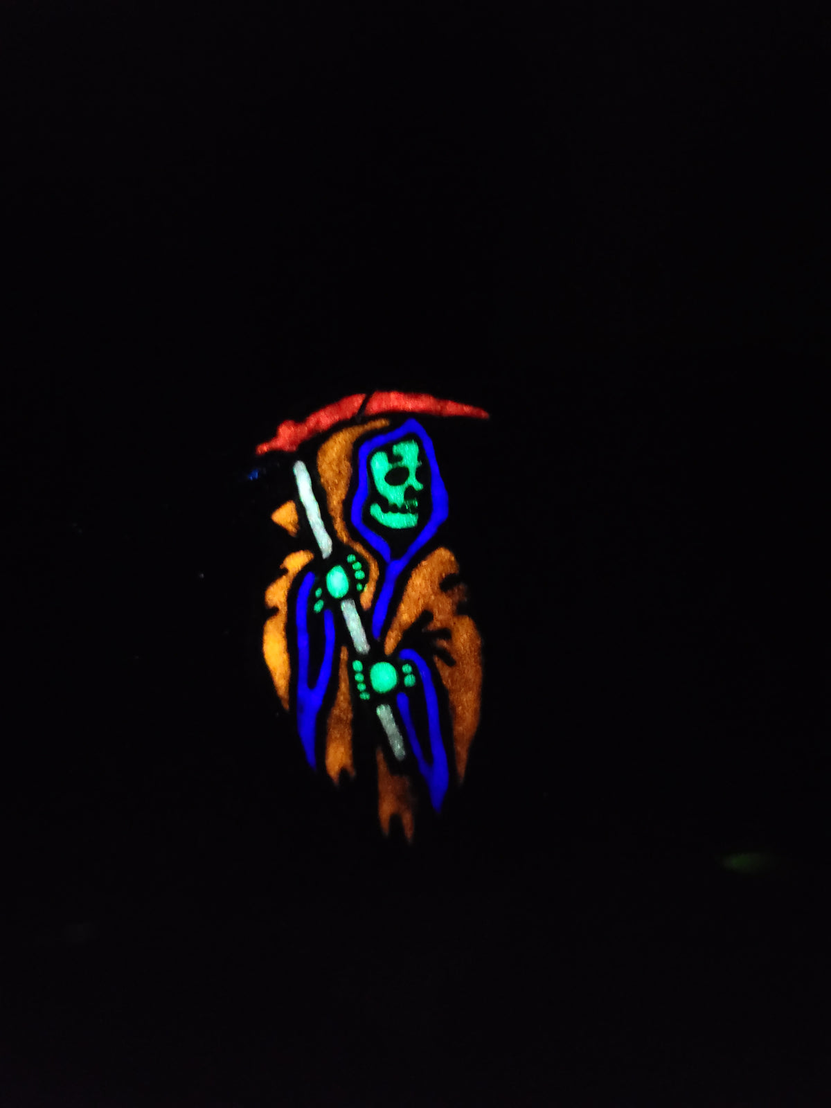 Grim Reaper "Glow Orange" Earrings