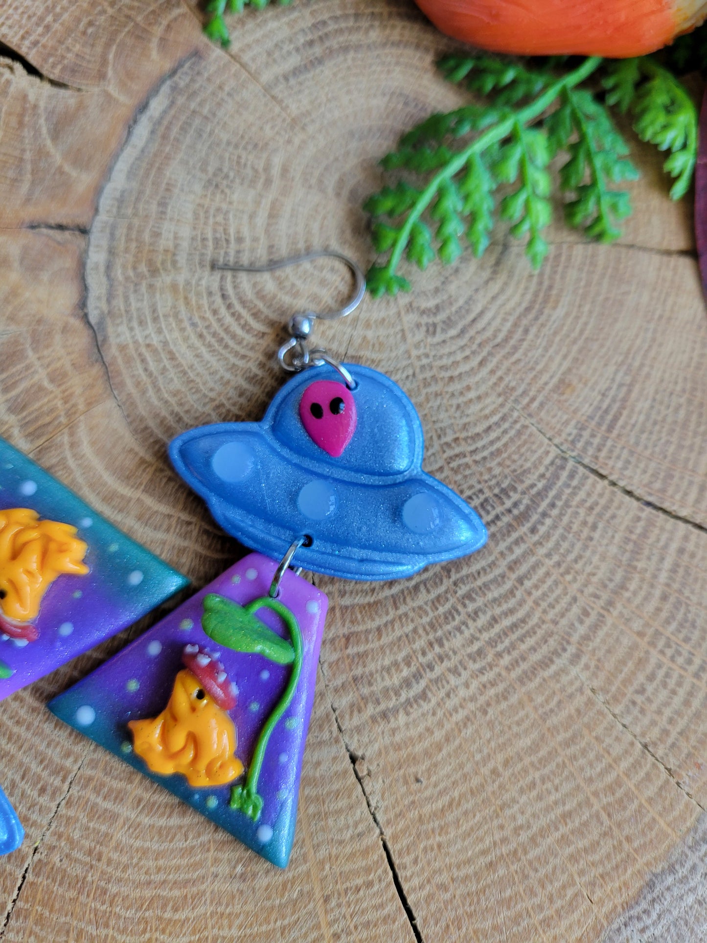 Alien Abduction: Whimsi Frog Earrings.