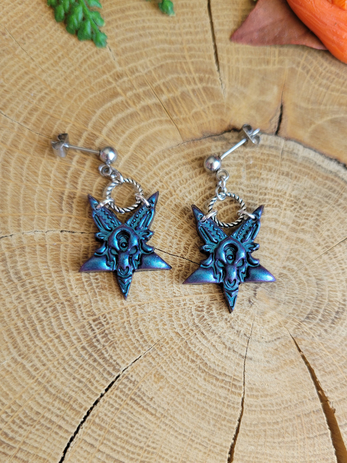 Baphomet Earrings