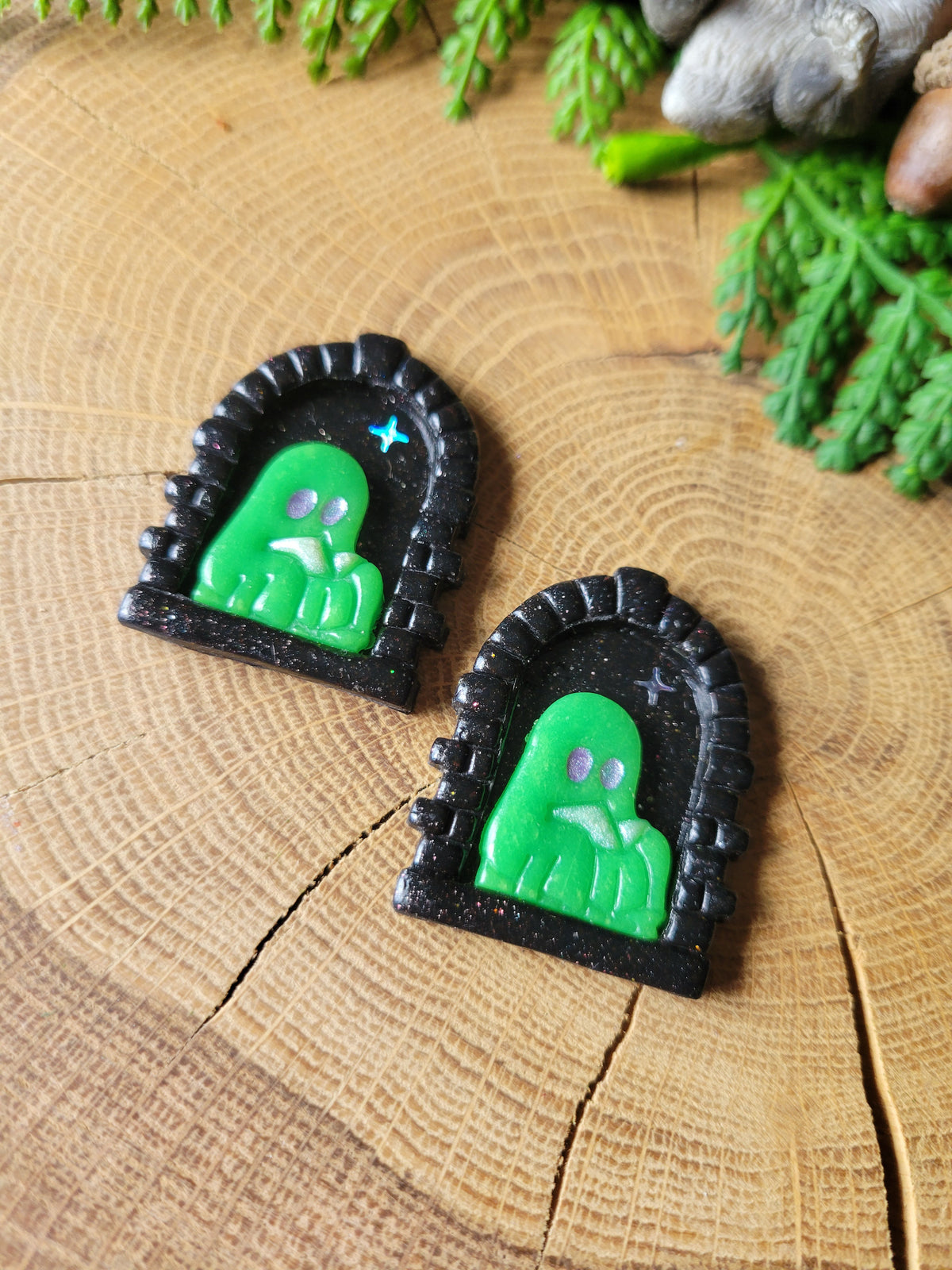 Reading Ghostie Earrings