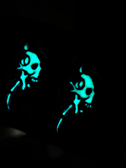 Seahorse Skull Earrings