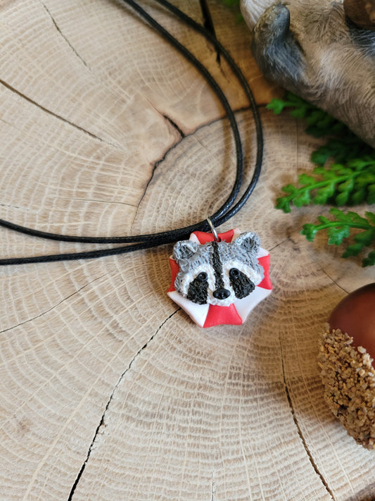 City Raccoon Necklace