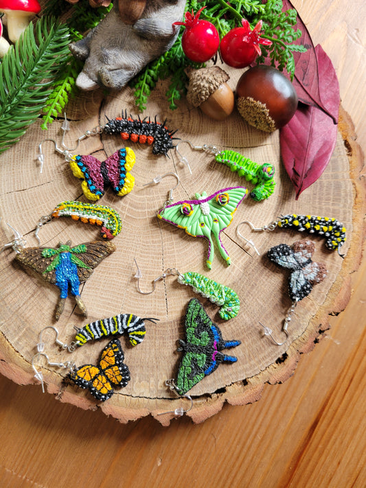 A Lepidoptera's Life Earrings