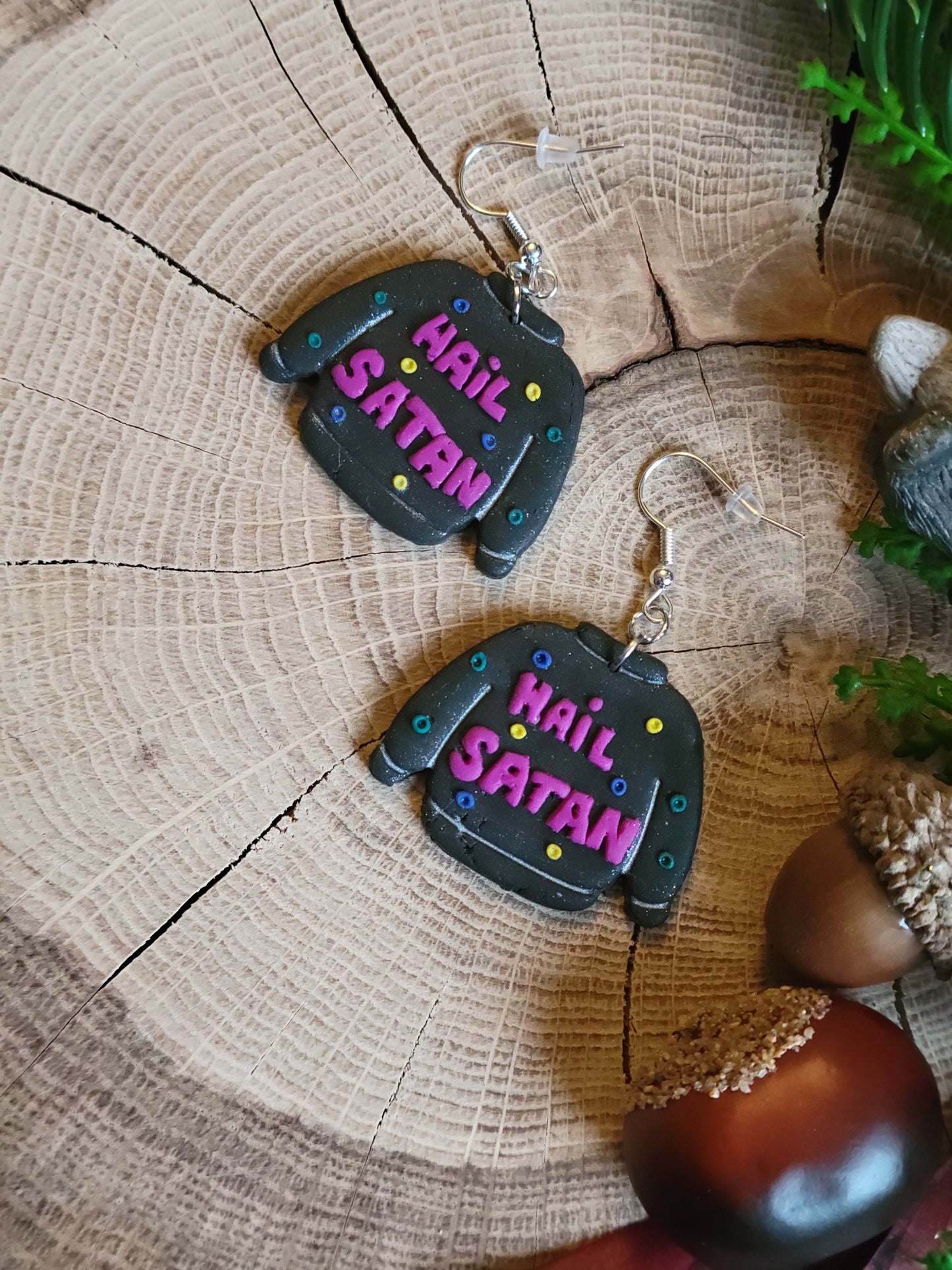 Ugly Halloween Jumper Earrings