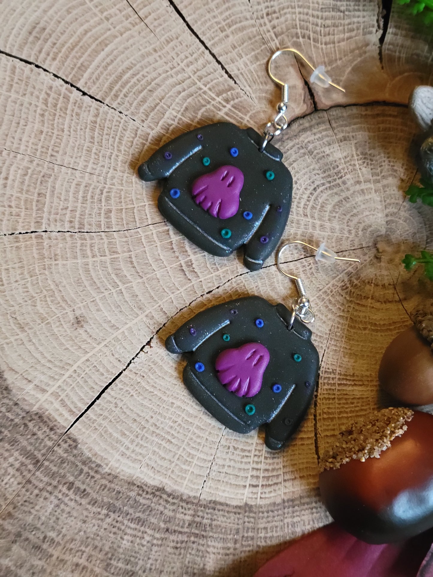 Ugly Halloween Jumper Earrings