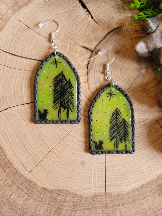 Translucent Fox Earrings