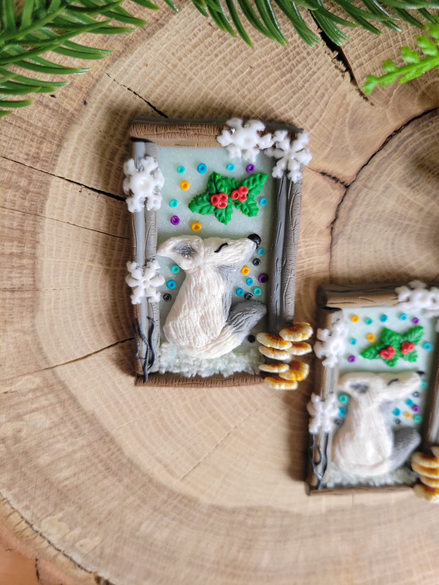 Sunbathing Fox Necklace