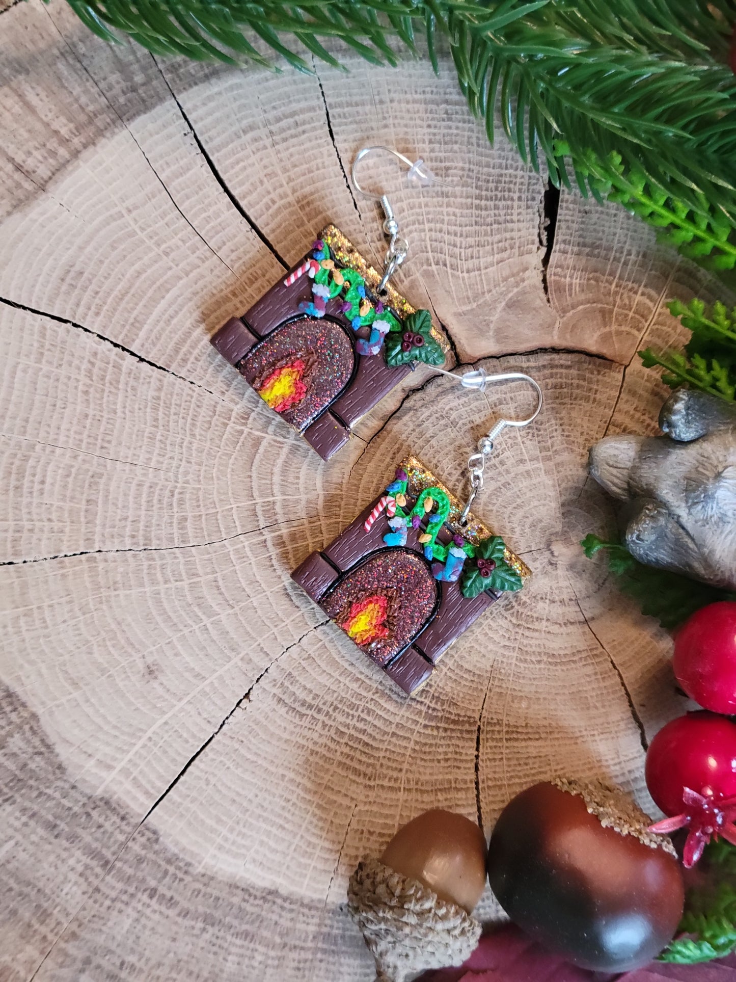 Fireplace Earrings