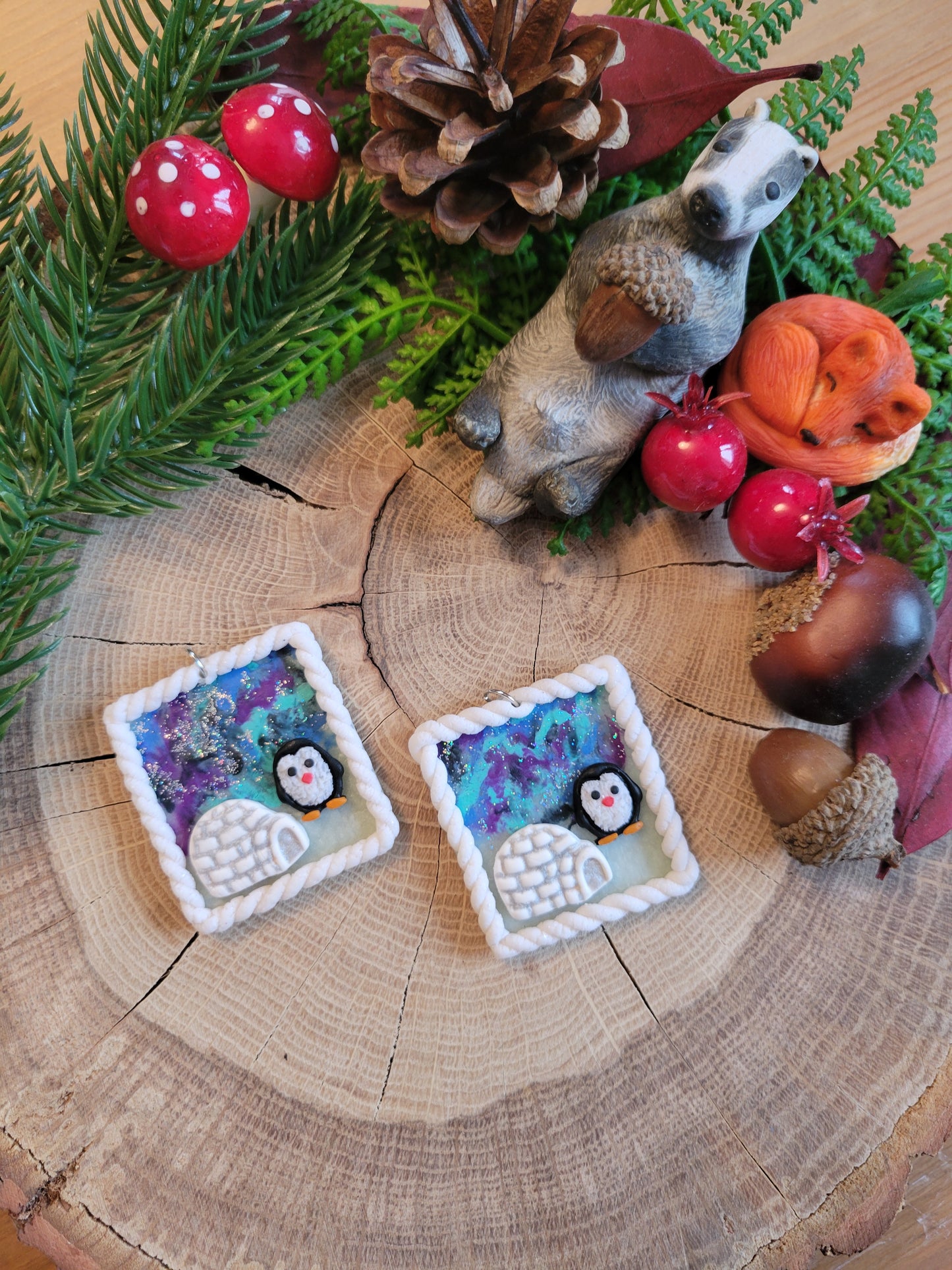 Penguin Frozen Landscape Necklace