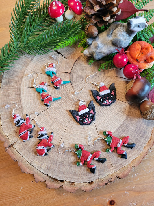 Santa Earrings