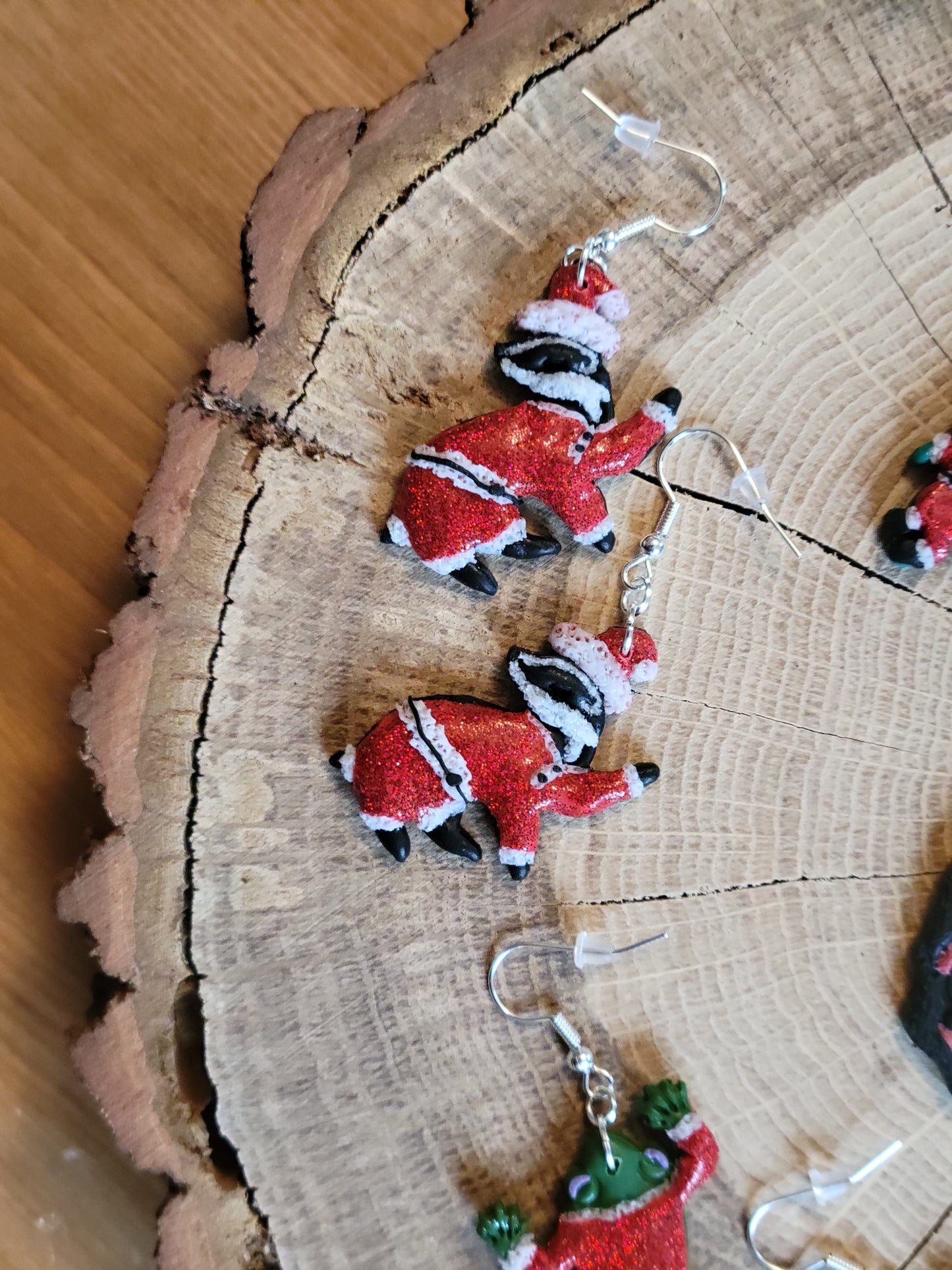Santa Earrings
