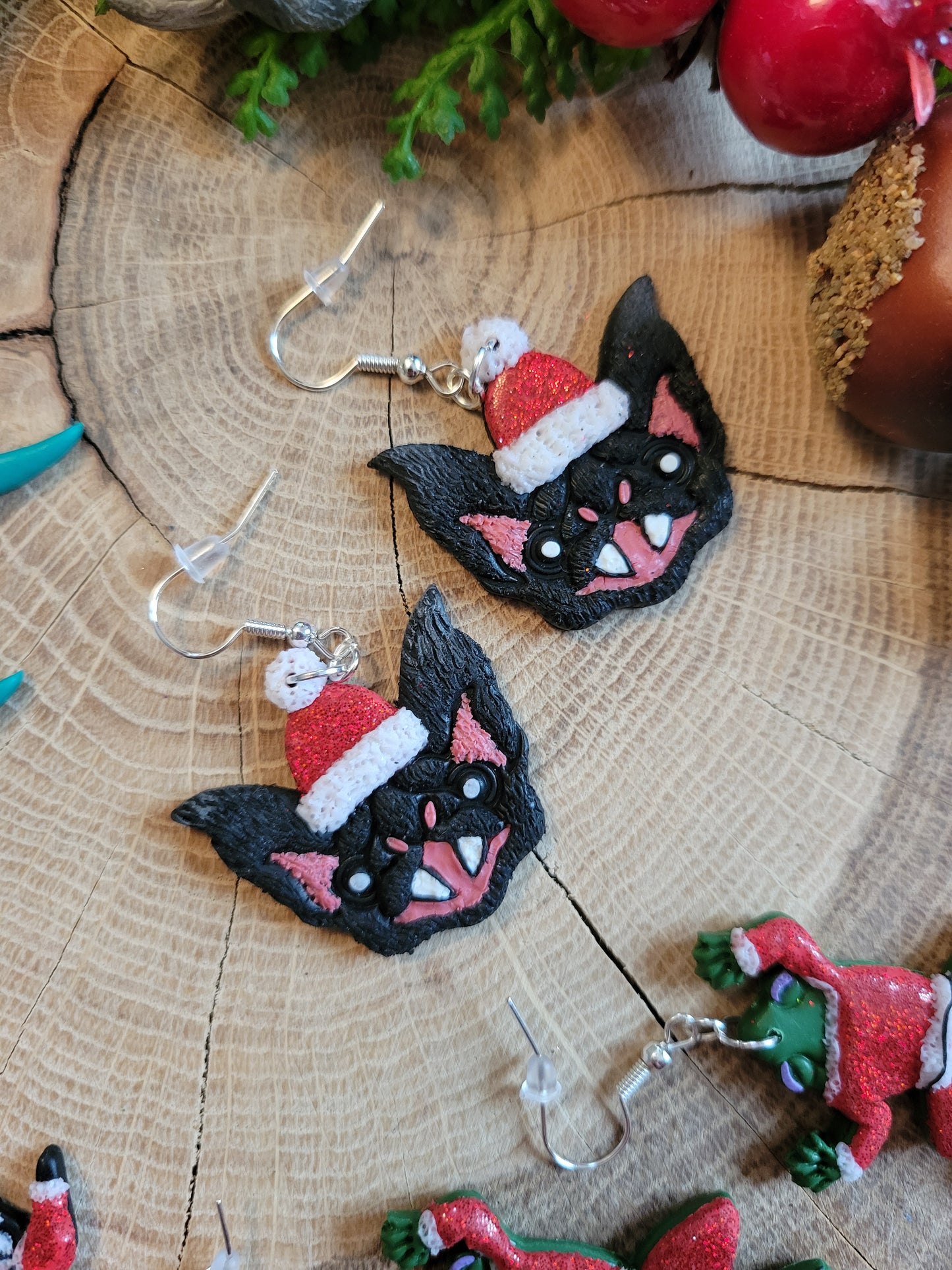 Santa Earrings