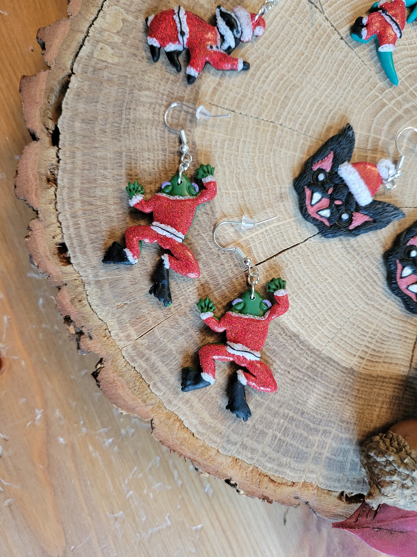 Santa Earrings