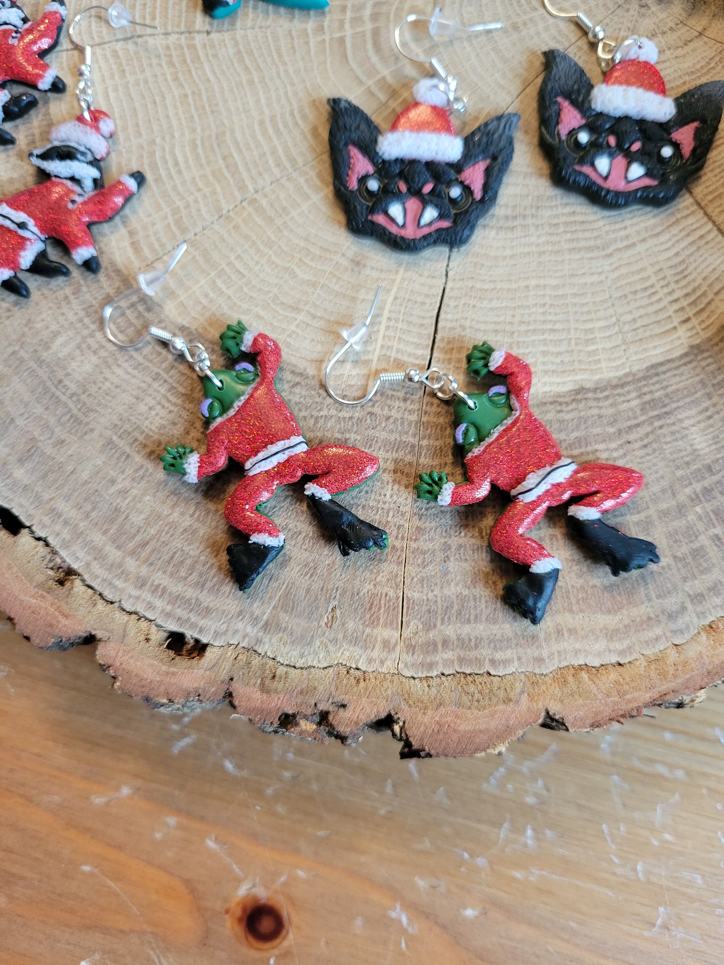 Santa Earrings