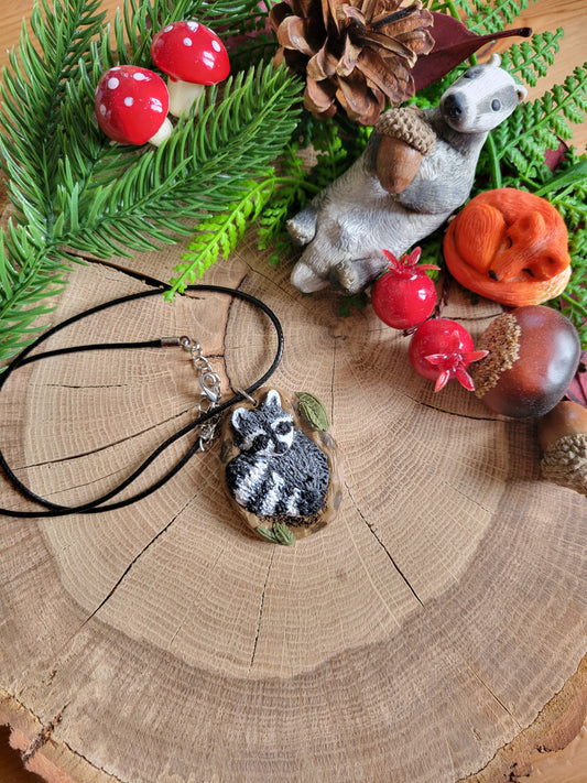 Chillin' Raccoon Necklace
