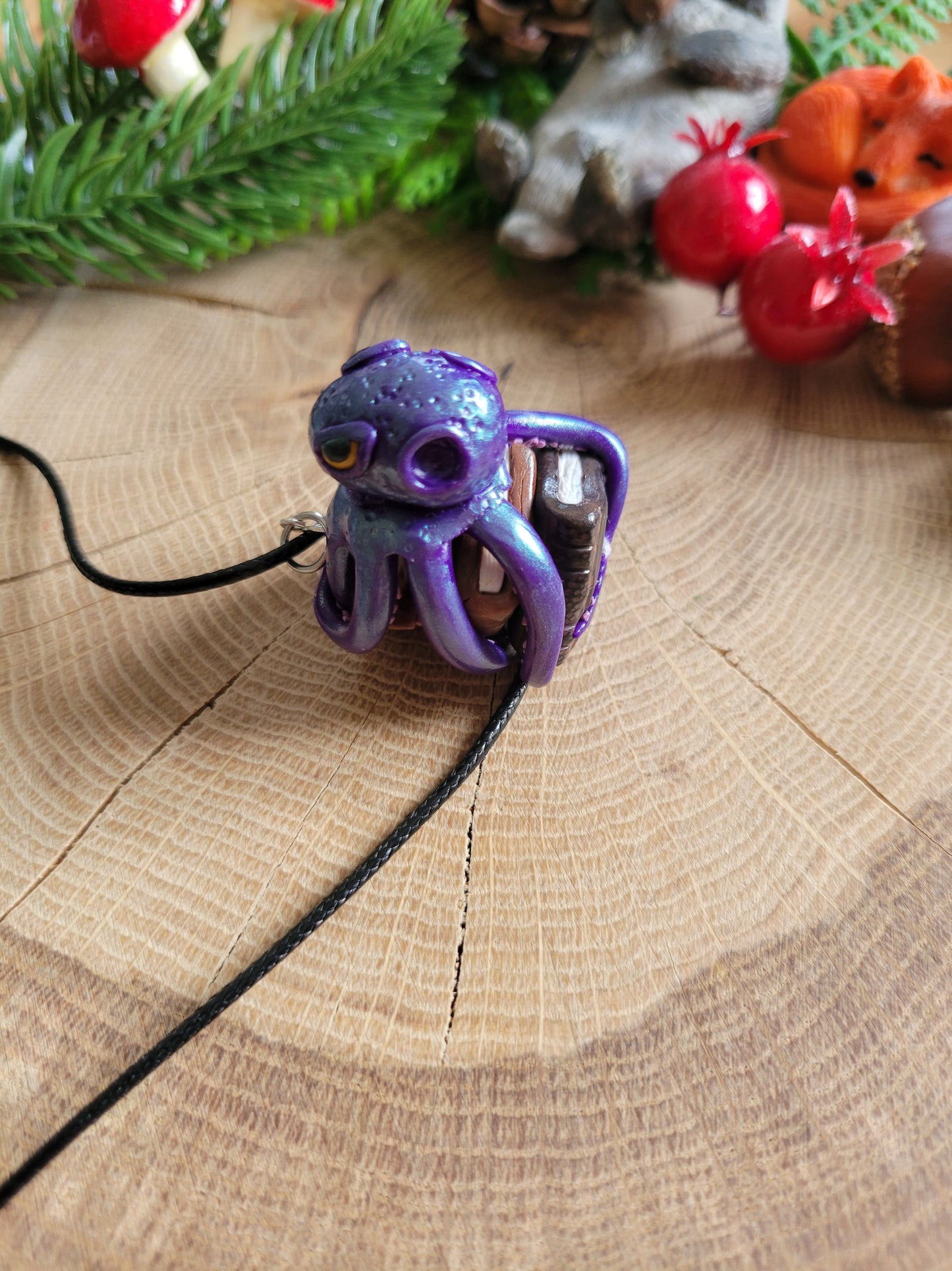 Bookish Octopus Necklace