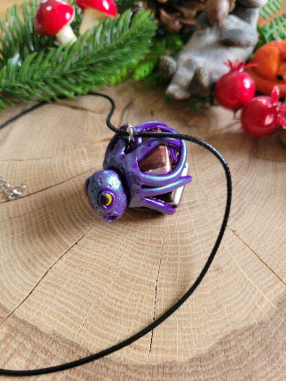 Bookish Octopus Necklace