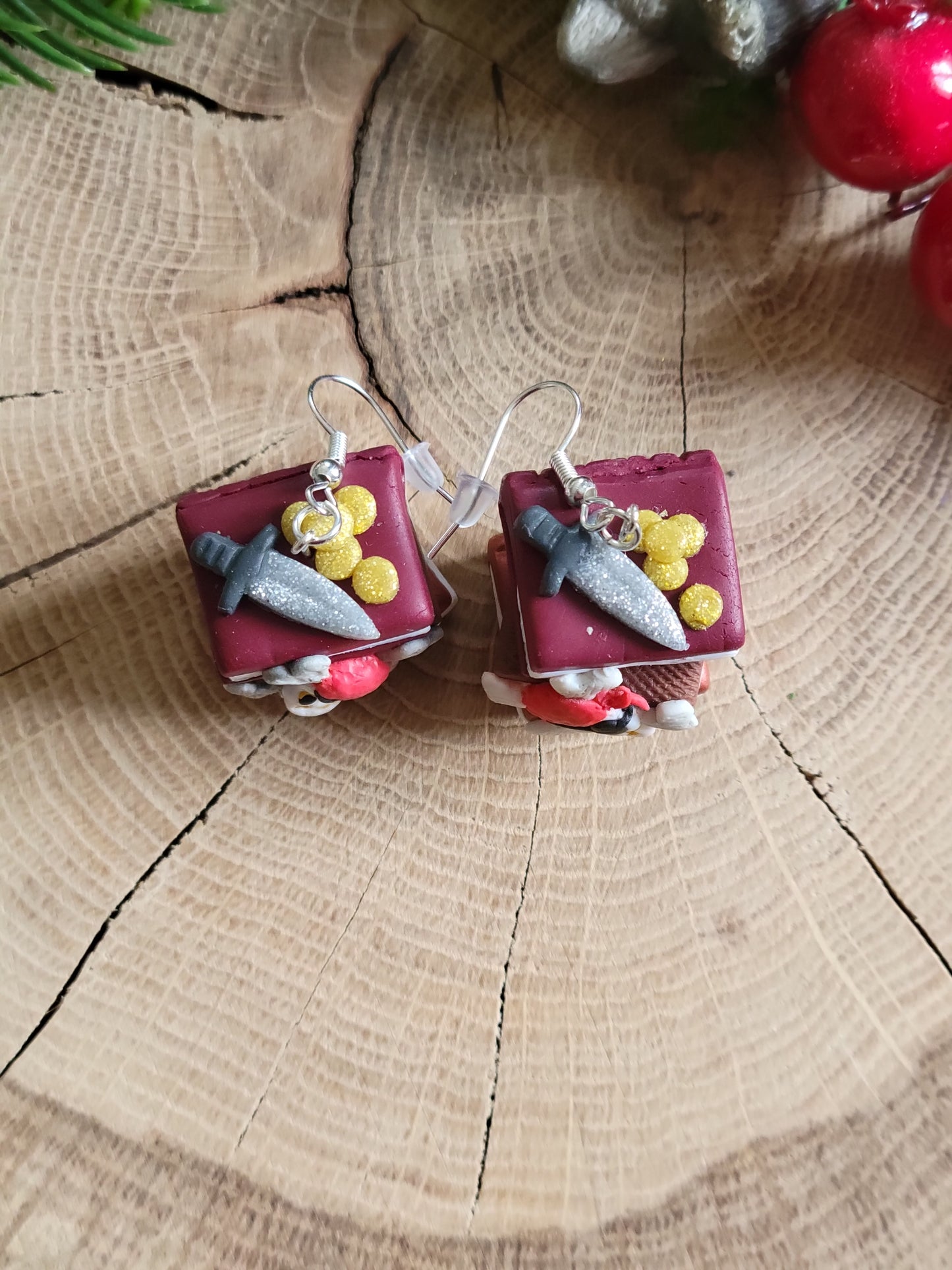 Pirate Bookstack Earrings