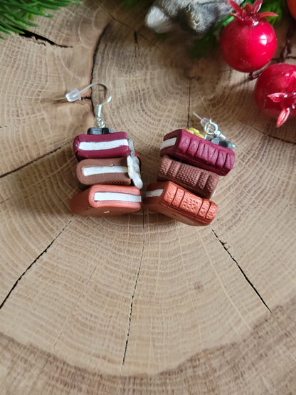 Pirate Bookstack Earrings