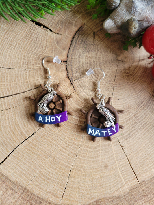 Pirate's Parrot Earrings