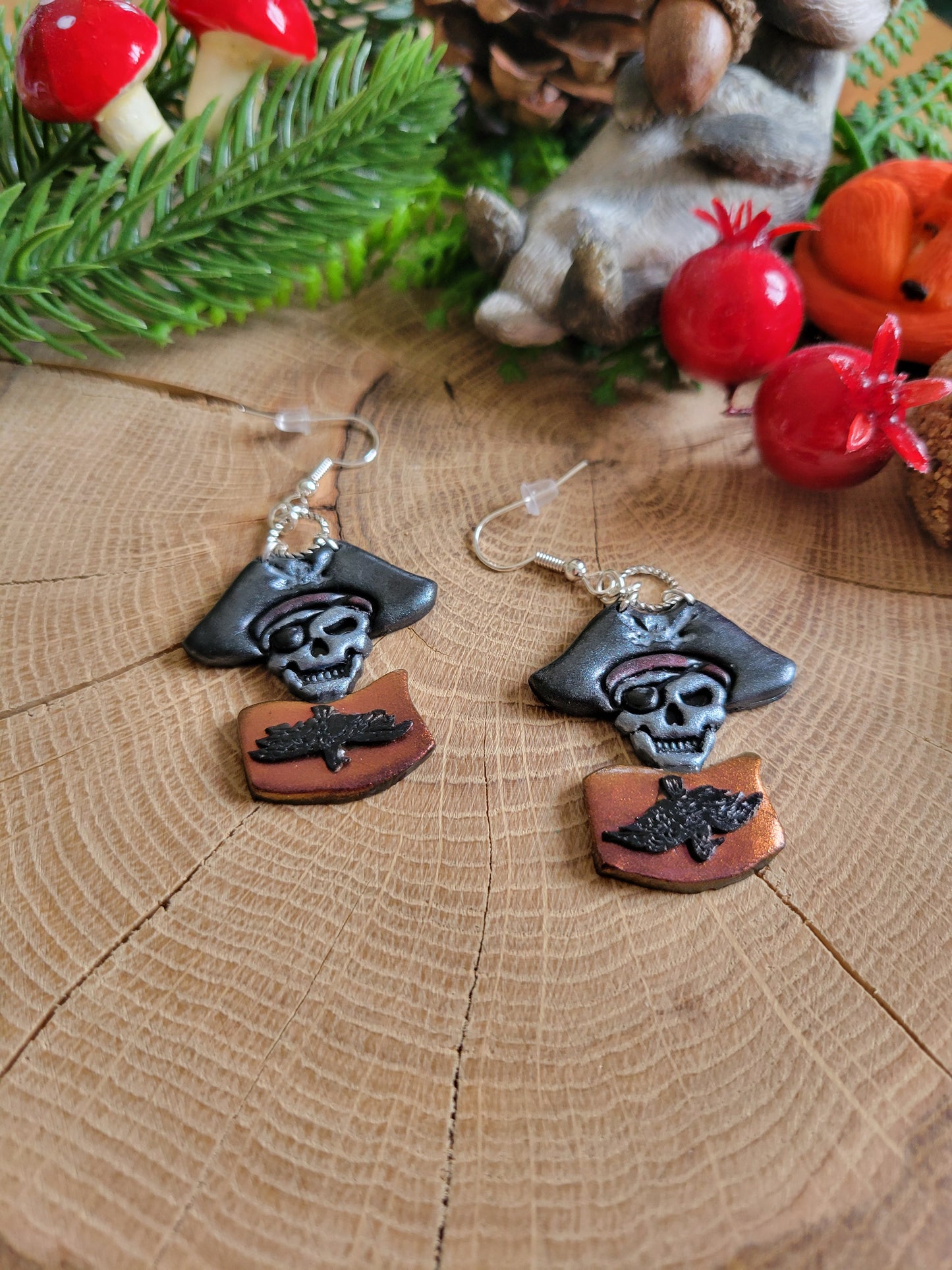 Pirate's Flag Earrings