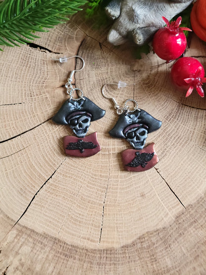 Pirate's Flag Earrings