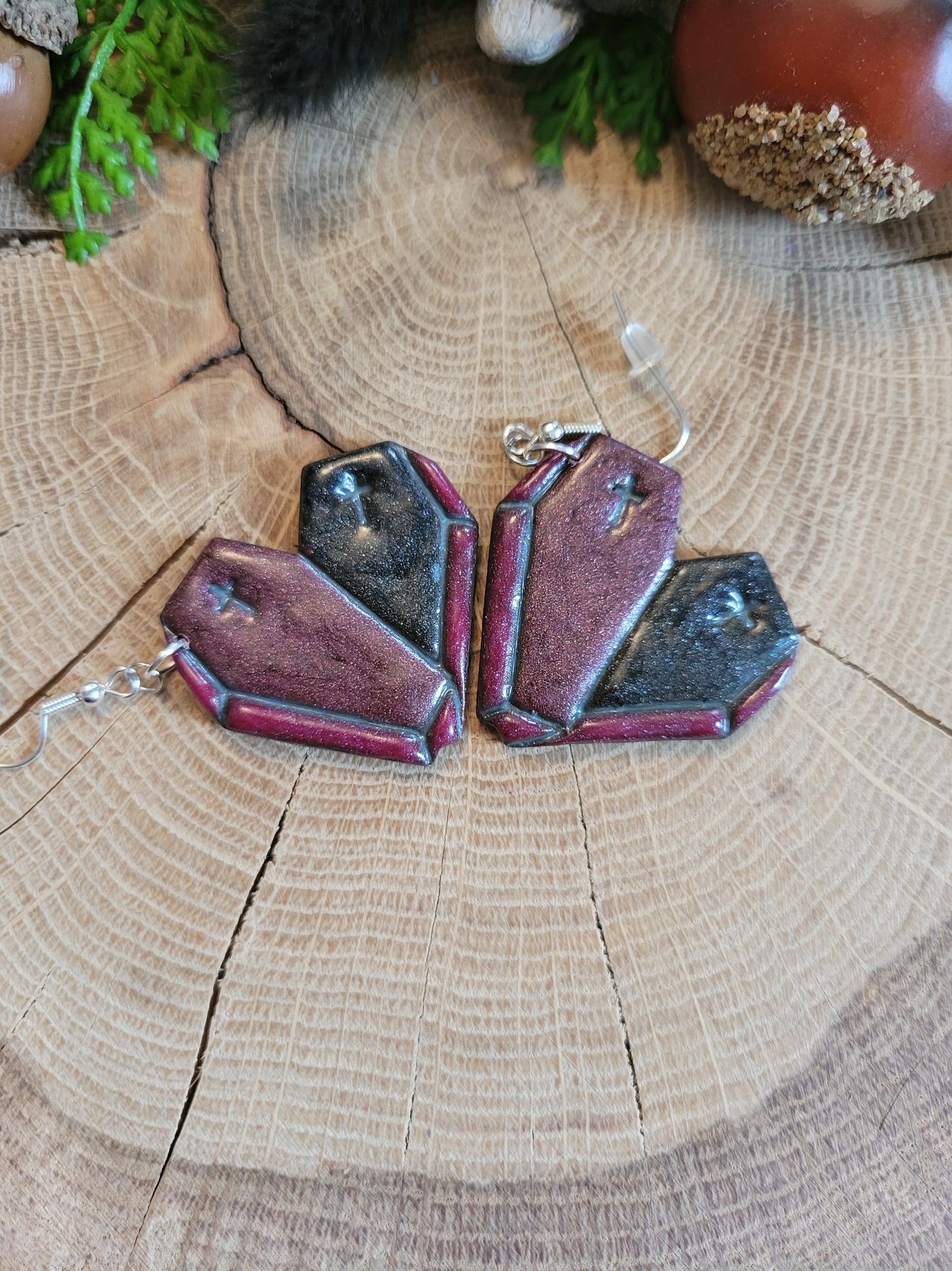Coffin Heart Earrings