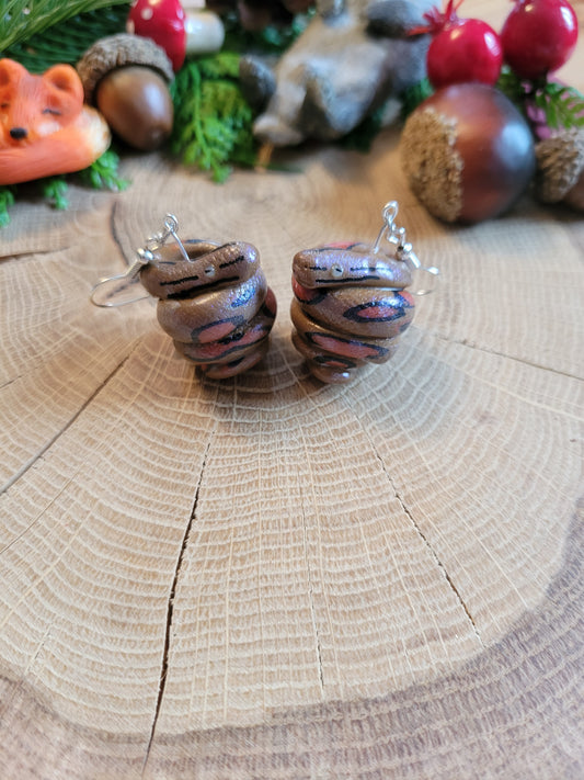 Rainbow Boa Earrings