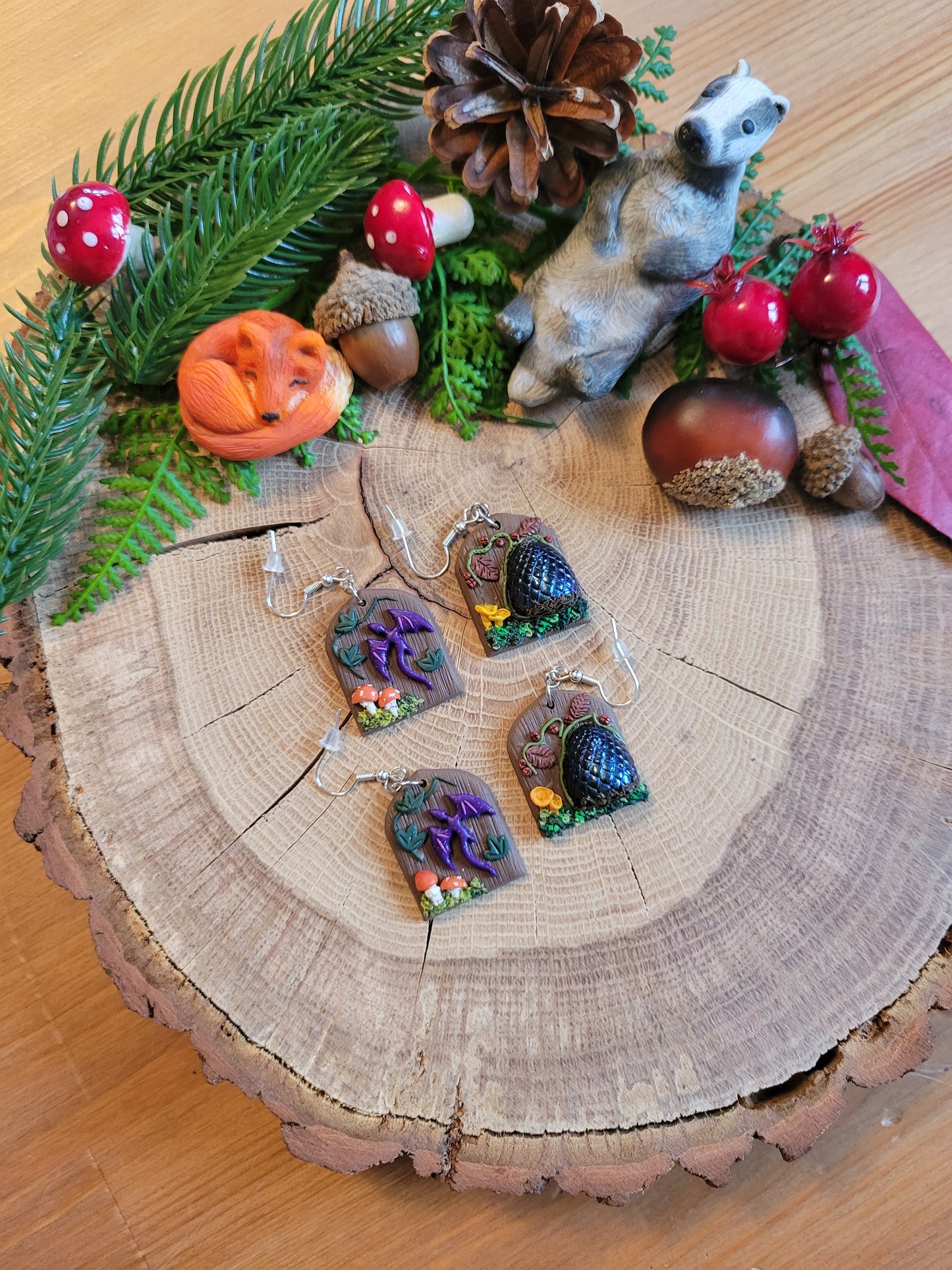 Mismatched Dragon Earrings