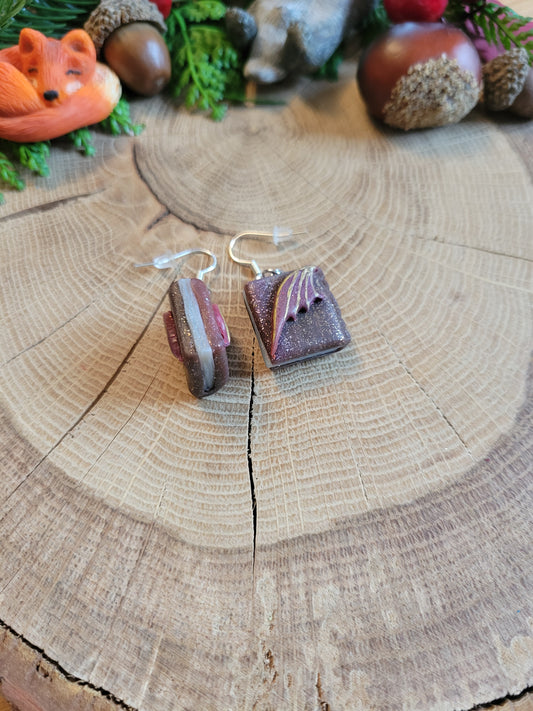 Dragon Wing Book Earrings
