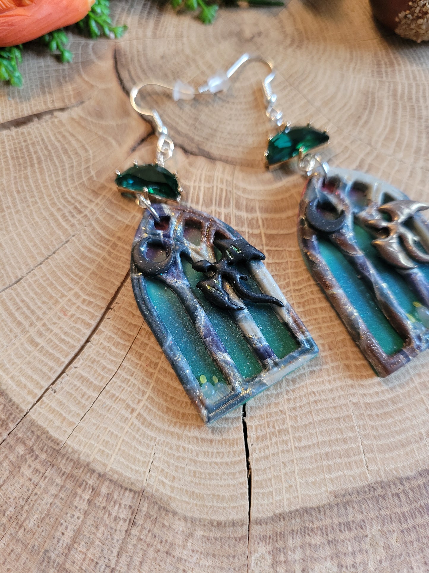 Dragon Window Earrings