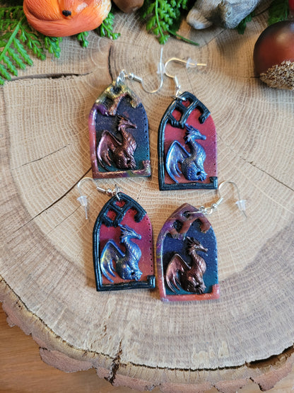 Mismatched Dreamy Dragon Earrings