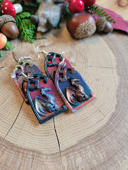 Mismatched Dreamy Dragon Earrings
