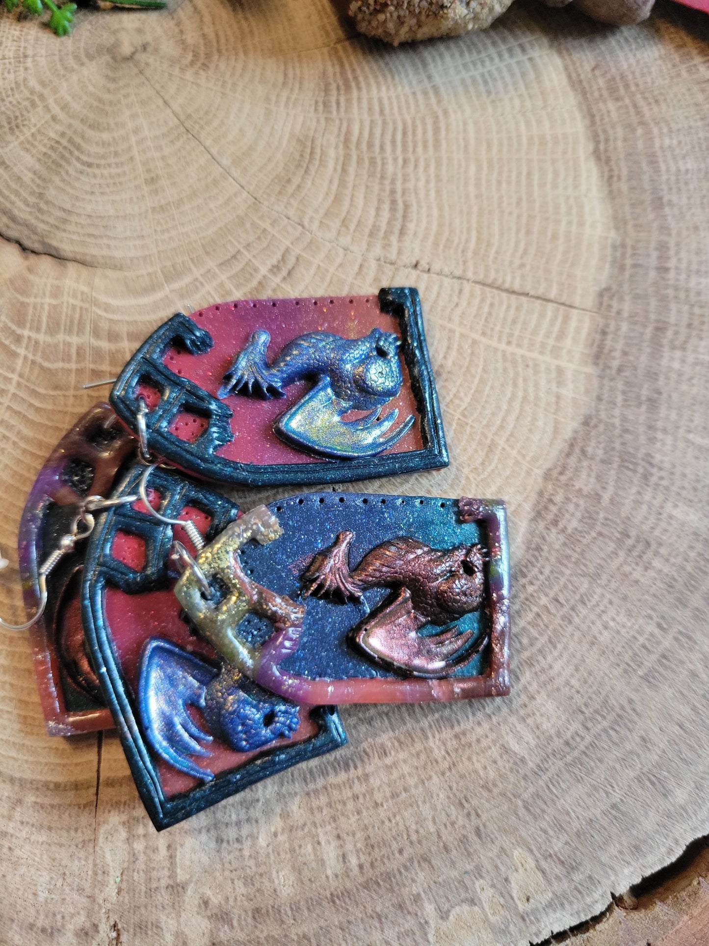 Mismatched Dreamy Dragon Earrings