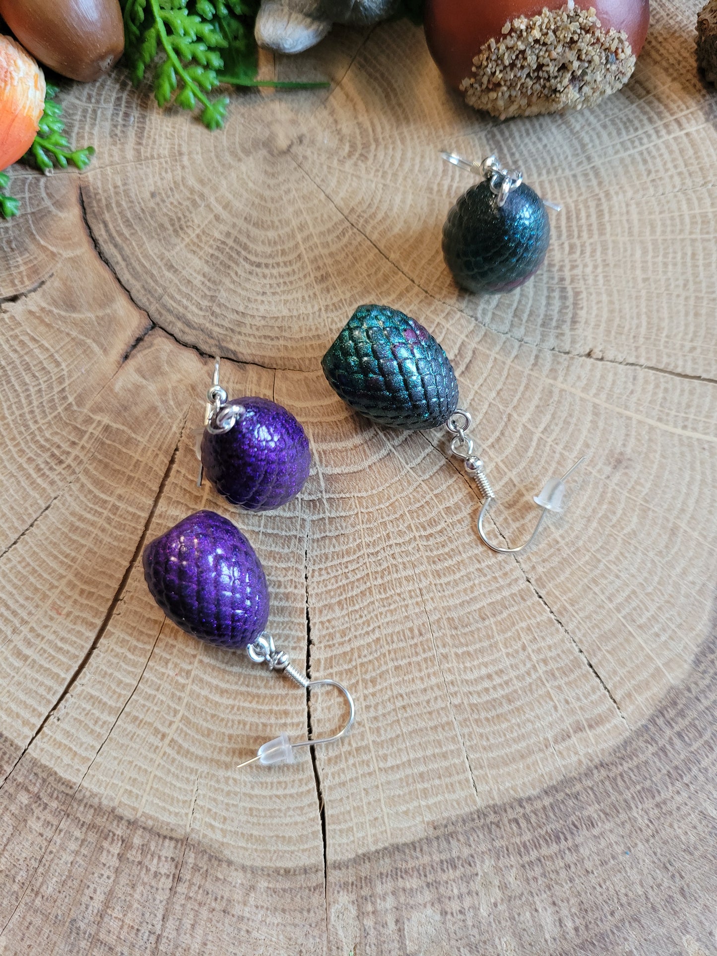 3D Dragon Egg Earrings