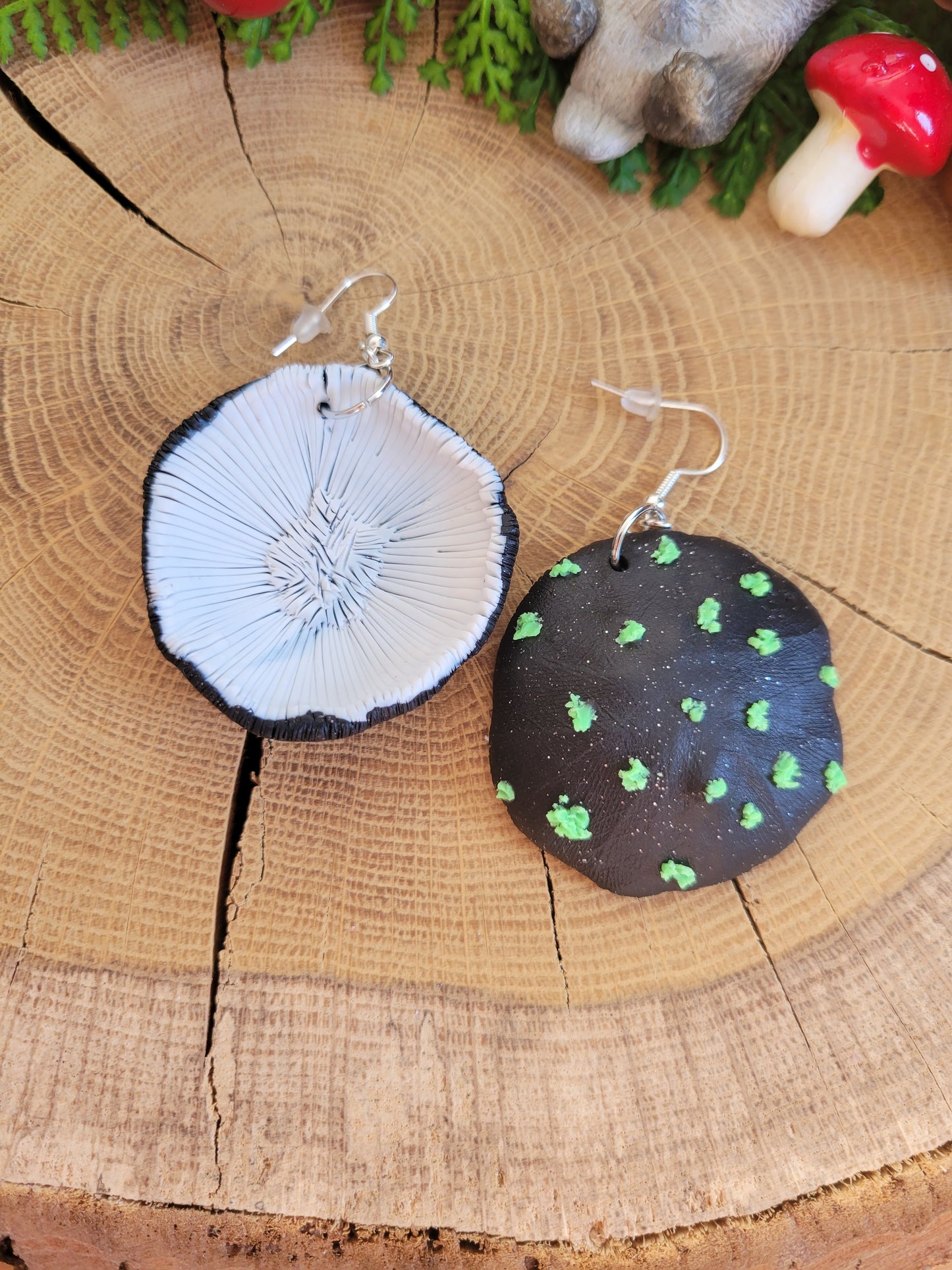 Funky Mushroom Cap Earrings