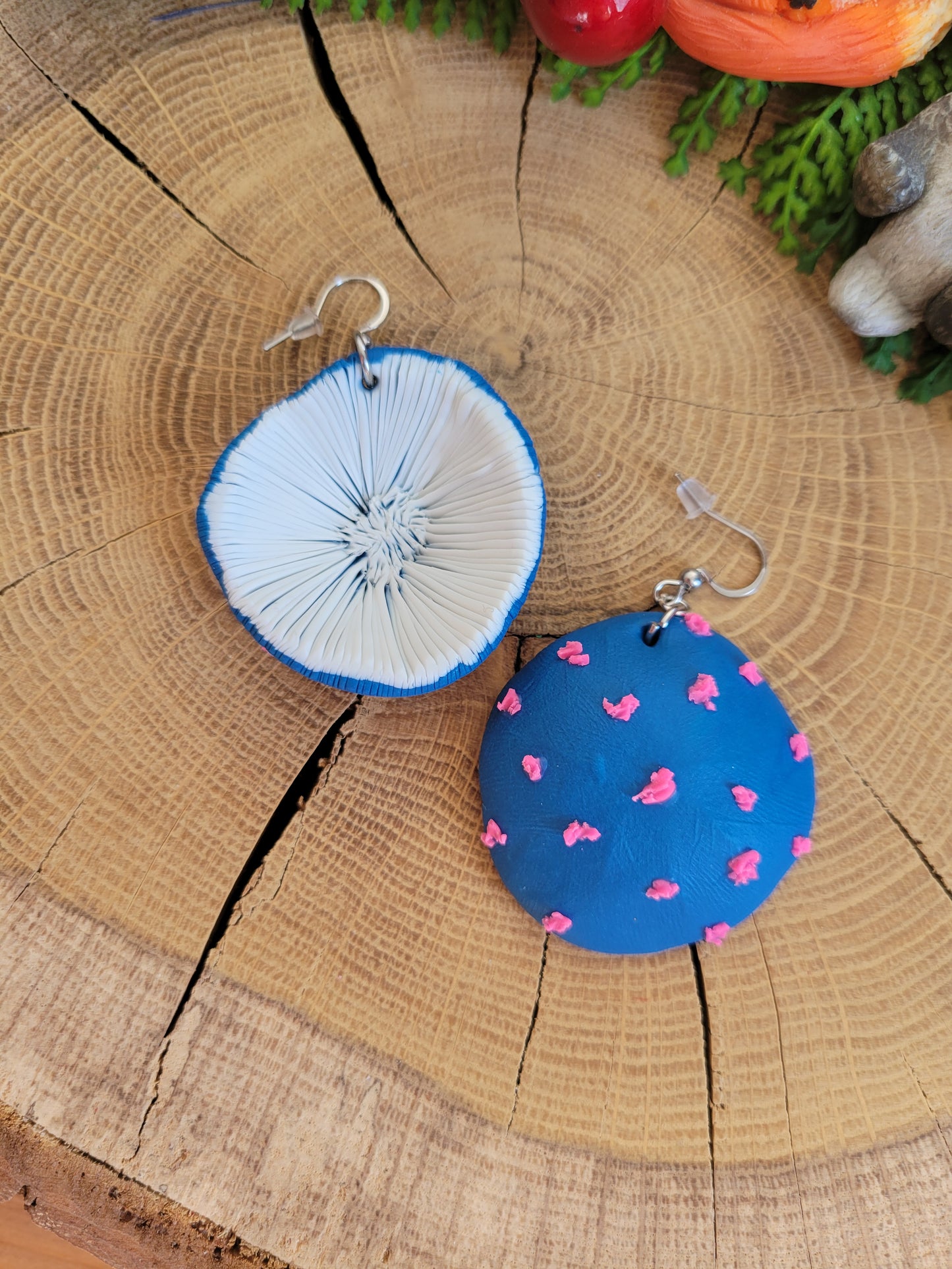 Funky Mushroom Cap Earrings