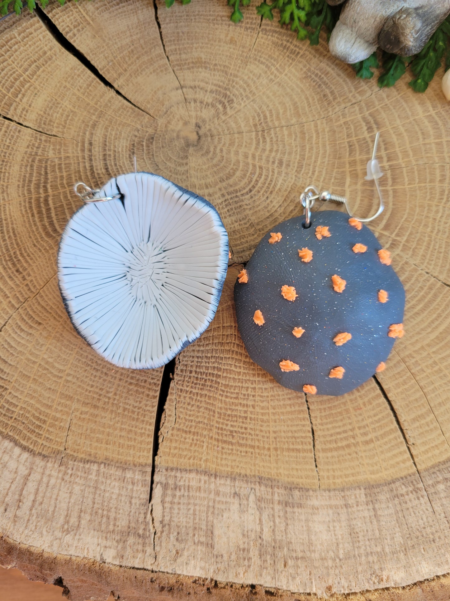 Funky Mushroom Cap Earrings