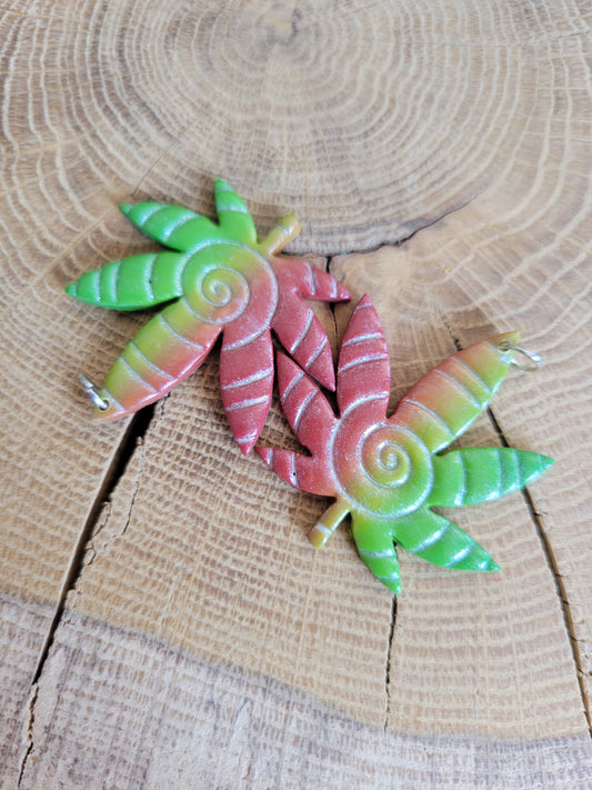 Ganja Leaf Earrings