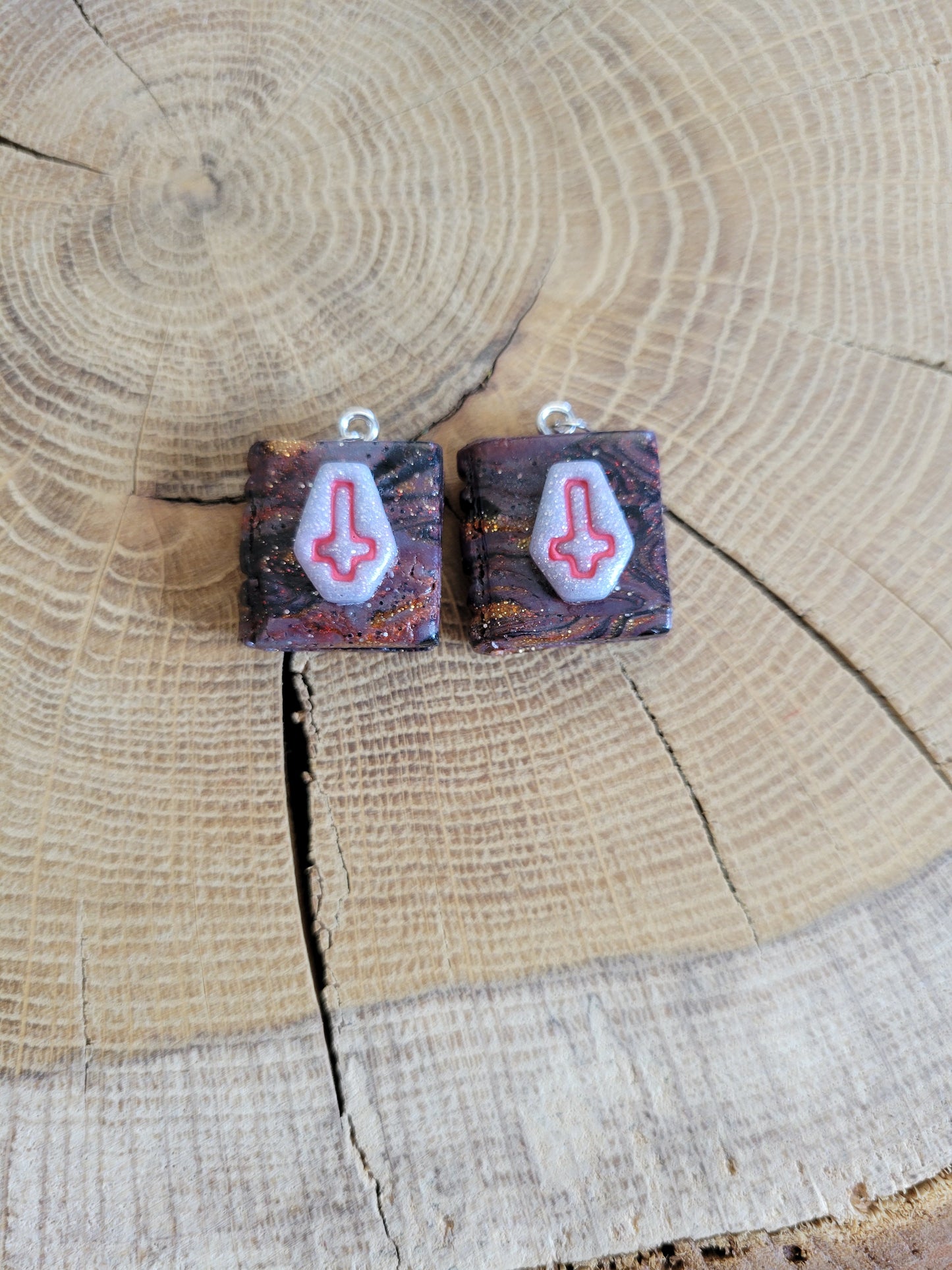 Death Book Earrings