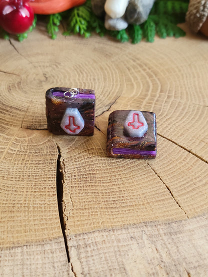 Death Book Earrings